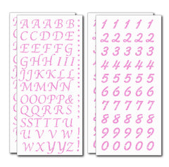 Peel and Stick Glitter Alphabet Letter and Number Stickers for Grad Ca ...