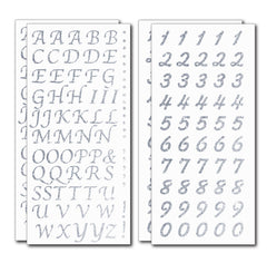 Peel And Stick Glitter Alphabet Letter And Number Stickers For Grad Ca 