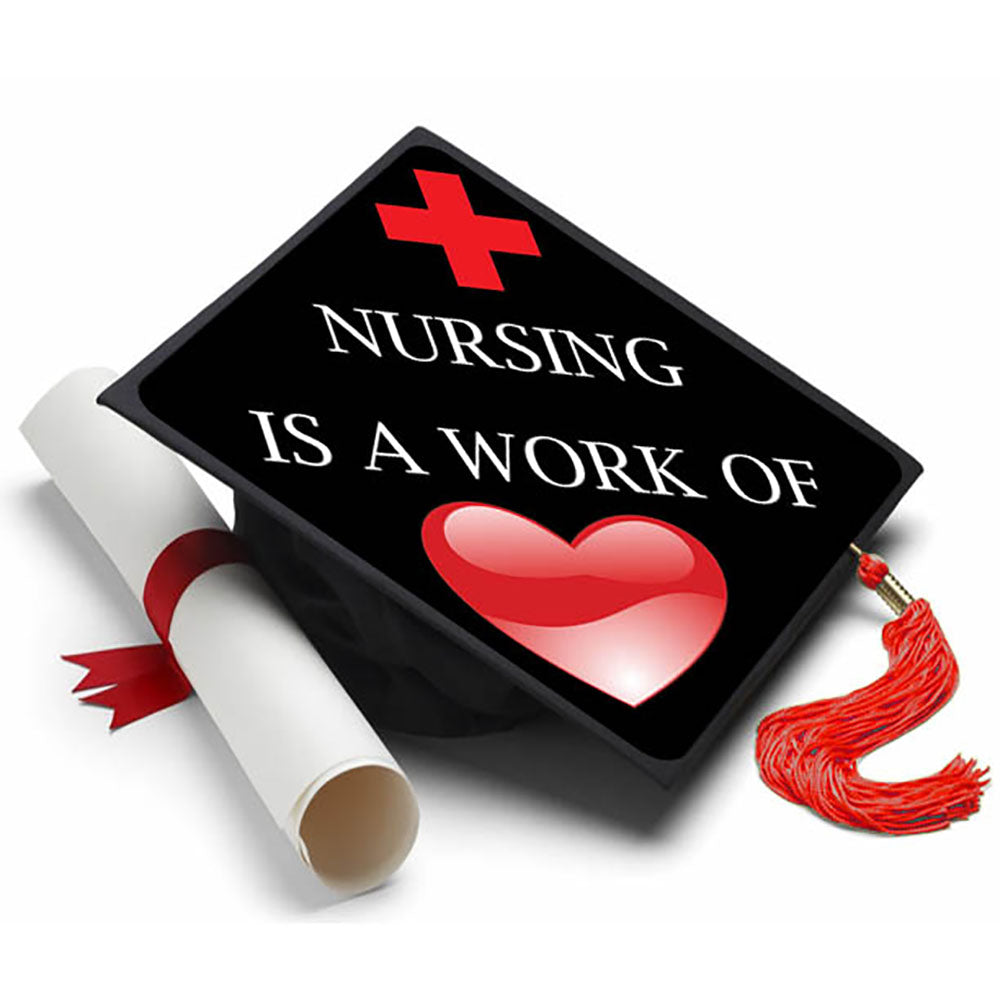 Printed Registered Nurse RN Grad Cap Nursing Grad Cap Topper