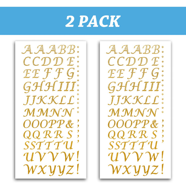 8 Sheets Graduation Cap Letter Stickers, Self-Adhesive Vinyl